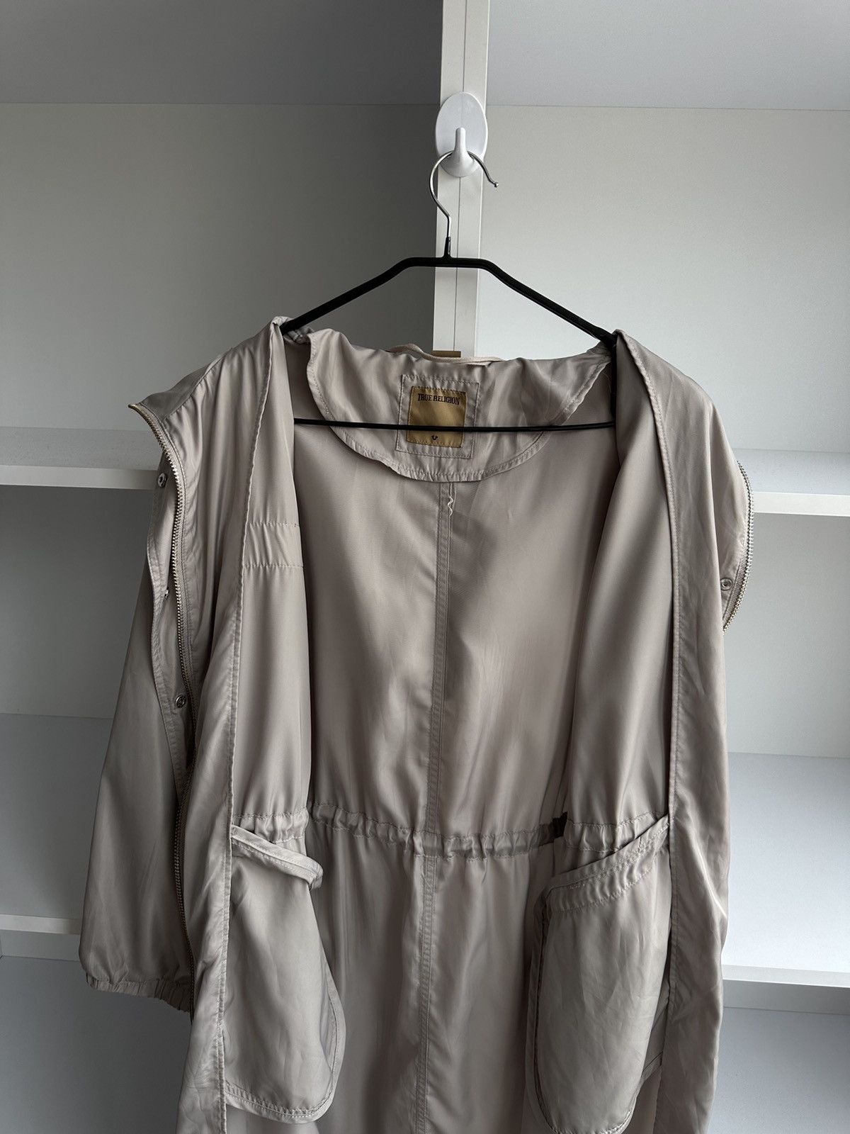 True Religion × Vintage Vintage True Religion Nylon Trench Coat Size US L / EU 52-54 / 3 - 11 Thumbnail
