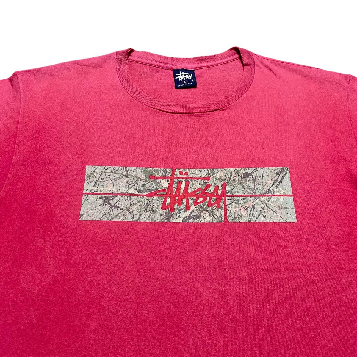 Stussy Rare‼️🔥Vintage Distress Stussy Jackson Pollock T-Shirt Size US M / EU 48-50 / 2 - 3 Thumbnail