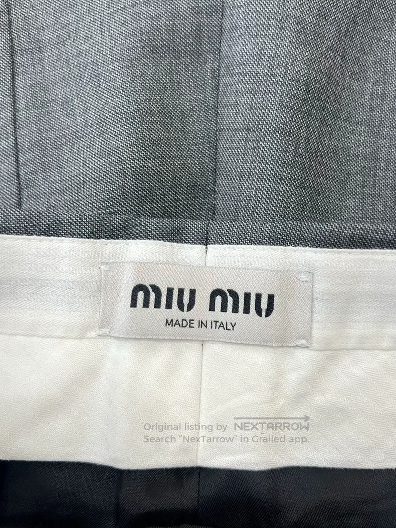 Miu Miu Miu Miu 36 Graphite grey shorts Size 24" / US 00 / IT 34 - 3 Thumbnail