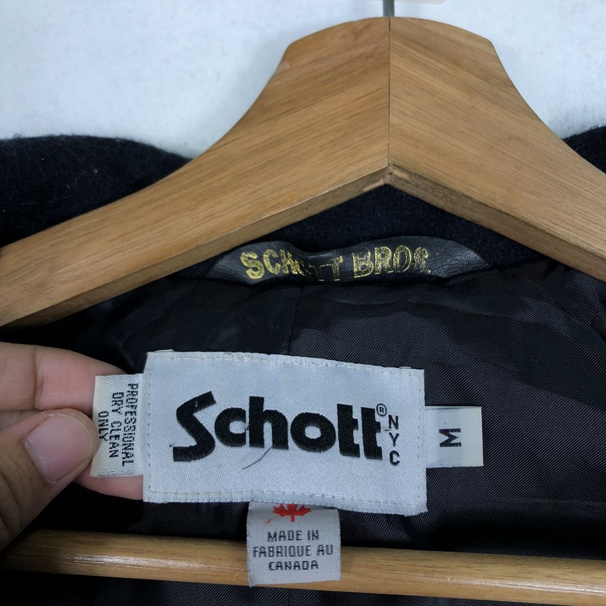 Schott 🔥Vintage Wool Duffle Jacket Schott Double Breast Size US M / EU 48-50 / 2 - 15 Thumbnail