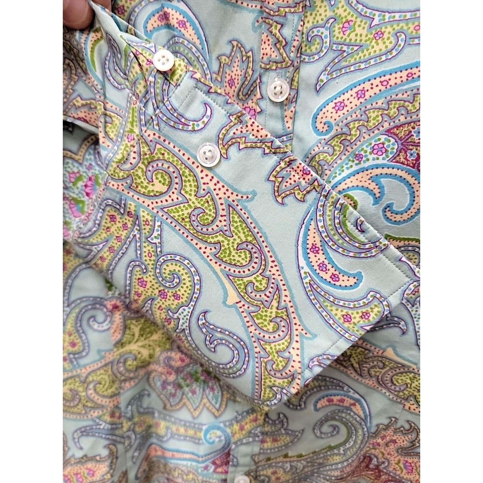 Ralph Lauren VINTAGE Ralph Lauren Shirt Womens 10 Black Label Women ALL OVER Paisley Button Size Size L / US 10 / IT 46 - 4 Thumbnail