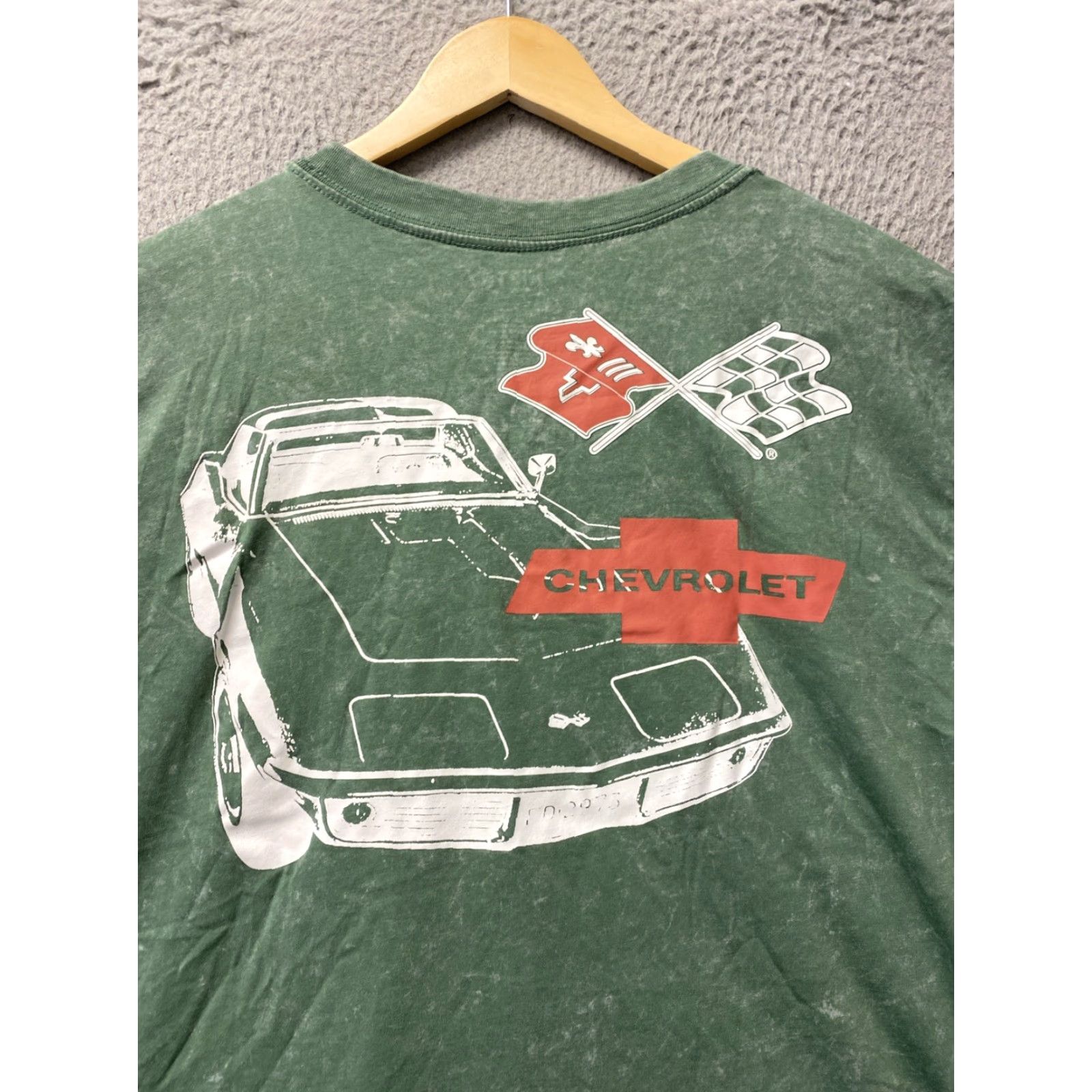 Vintage VINTAGE Chemistry Men's T-shirt L Green Graphic Tee Chevrolet Splash 80s Retro Size US L / EU 52-54 / 3 - 7 Thumbnail