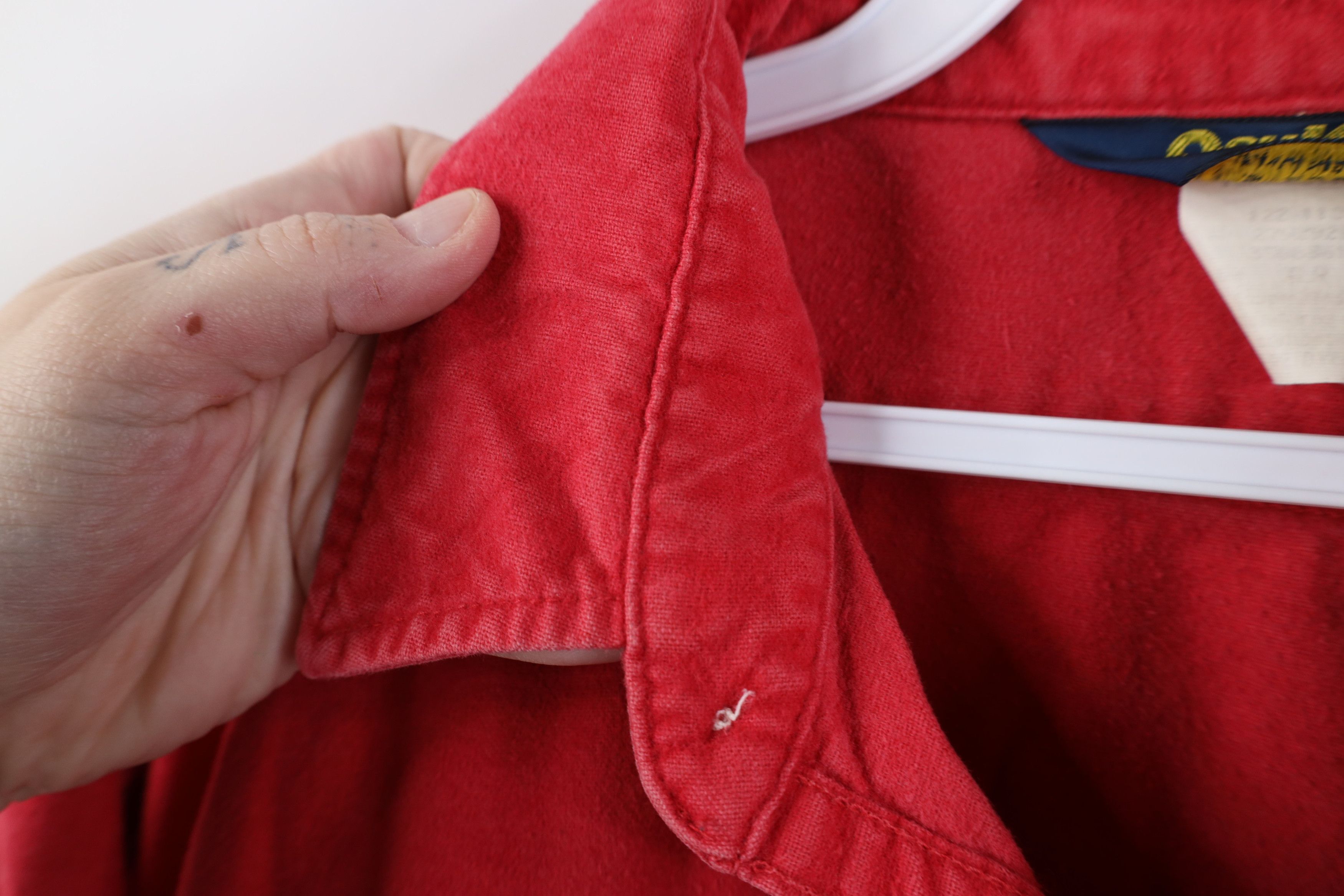 Vintage Vintage 70s OshKosh B'Gosh Cloth Button Shirt Red USA Size US XL / EU 56 / 4 - 10 Thumbnail