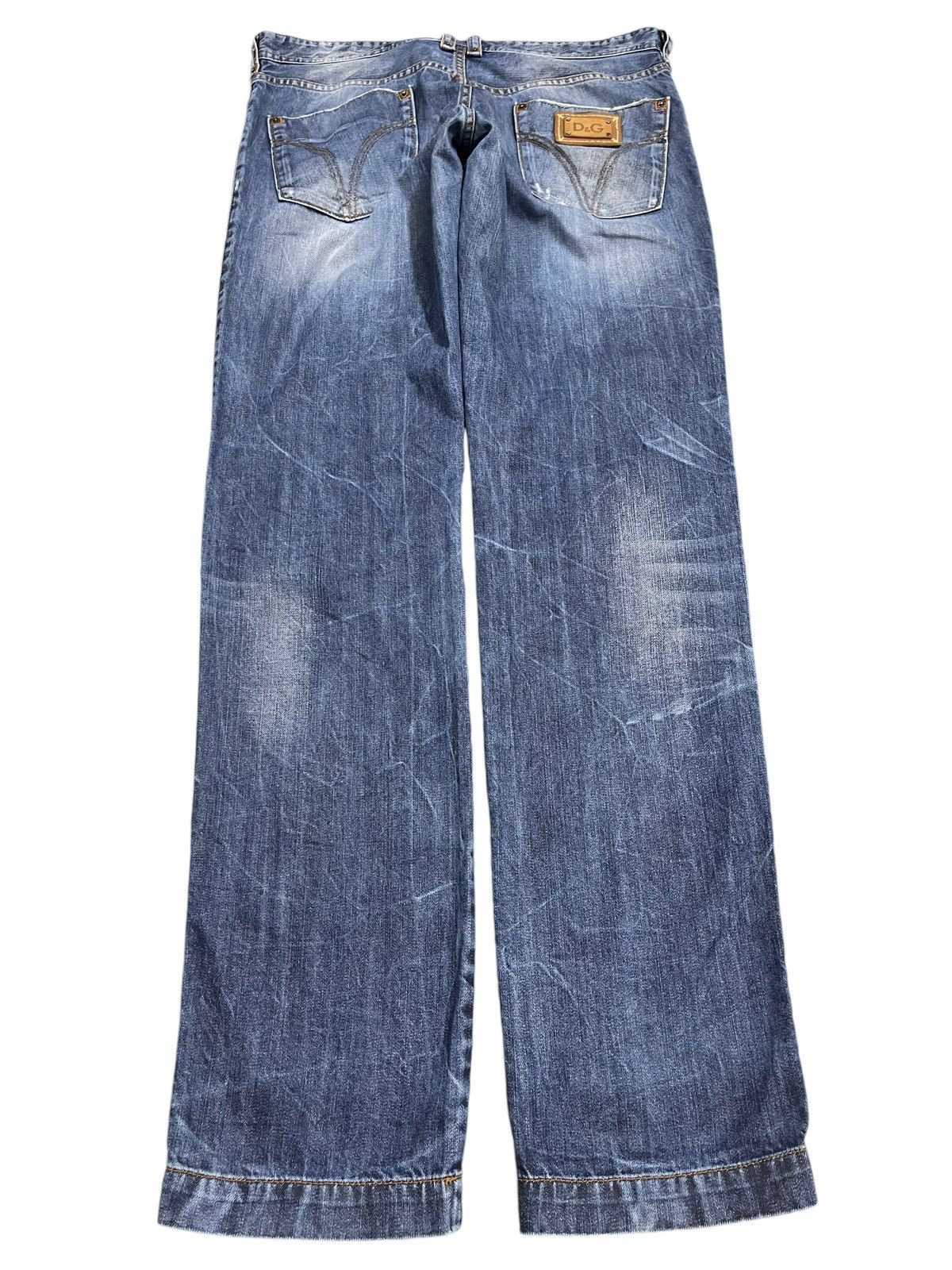 Dolce & Gabbana Vintage Dolce Gabbana Blue Faded Wash Distress Jeans Size US 35 - 2 Thumbnail