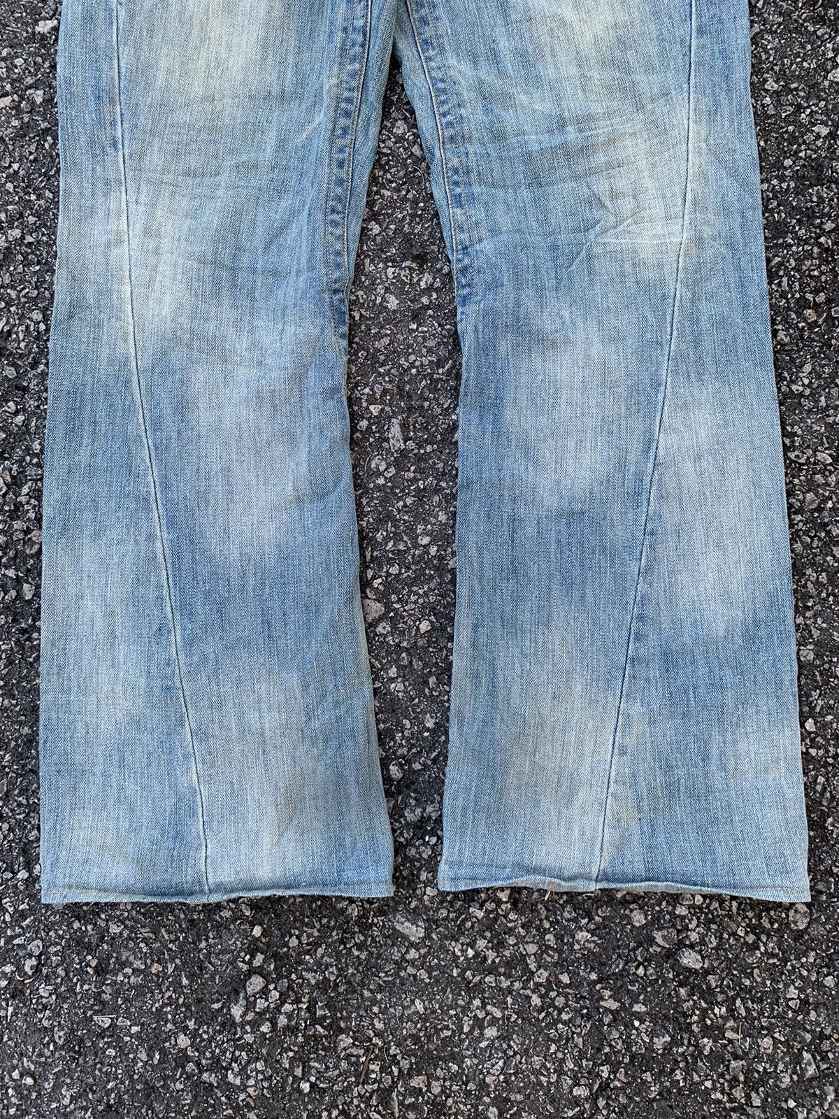 Tornado Mart FLARE💥 DOMINATE HANDCRAFTED JEANS PUNK STYLE DENIM☠️🎌 Size US 33 - 7 Thumbnail