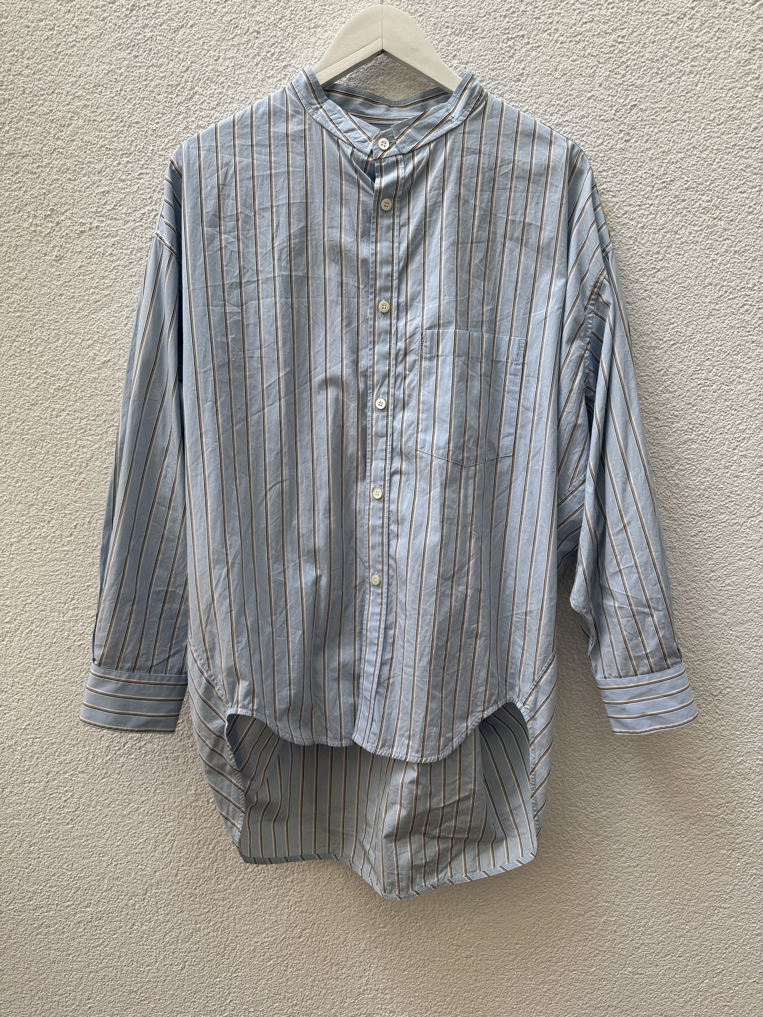 Balenciaga Balenciaga Striped Swing Button Down Shirt Size US M / EU 48-50 / 2 - 1 Thumbnail