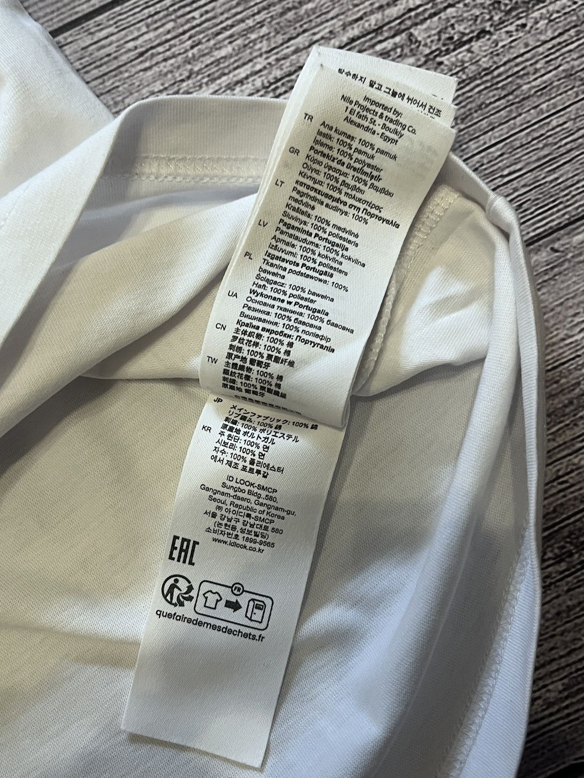 Sandro Sandro Paris White Logo Embroidered T-Shirt Size L / US 10 / IT 46 - 7 Thumbnail
