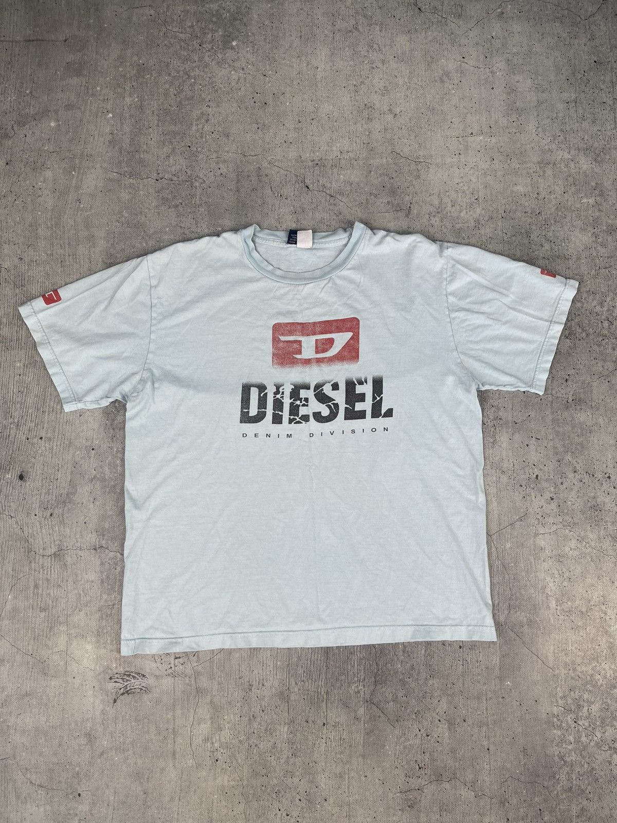 Diesel 90s Diesel Vintage T-Shirt Avant Garde Big Logo Y2K Size US XL / EU 56 / 4 - 1 Thumbnail