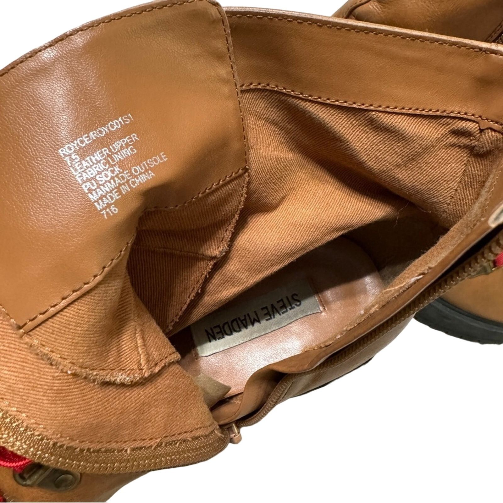 Steve Madden REVOLVE Steve Madden Royce Bootie in Cognac Leather Size 7.5 Size US 7.5 / IT 37.5 - 9 Thumbnail