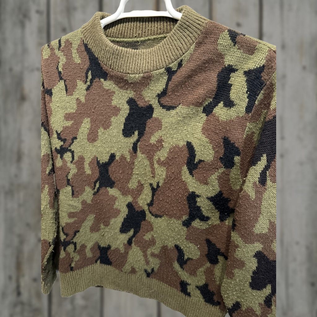 Vintage VINTAGE Randolph Hall Camo Camoflage Wool Knit Hunting Sweater Mens Size M Medium Camouflage 1970s Outdoor Winter Knit Wool Men Size US M / EU 48-50 / 2 - 1 Thumbnail