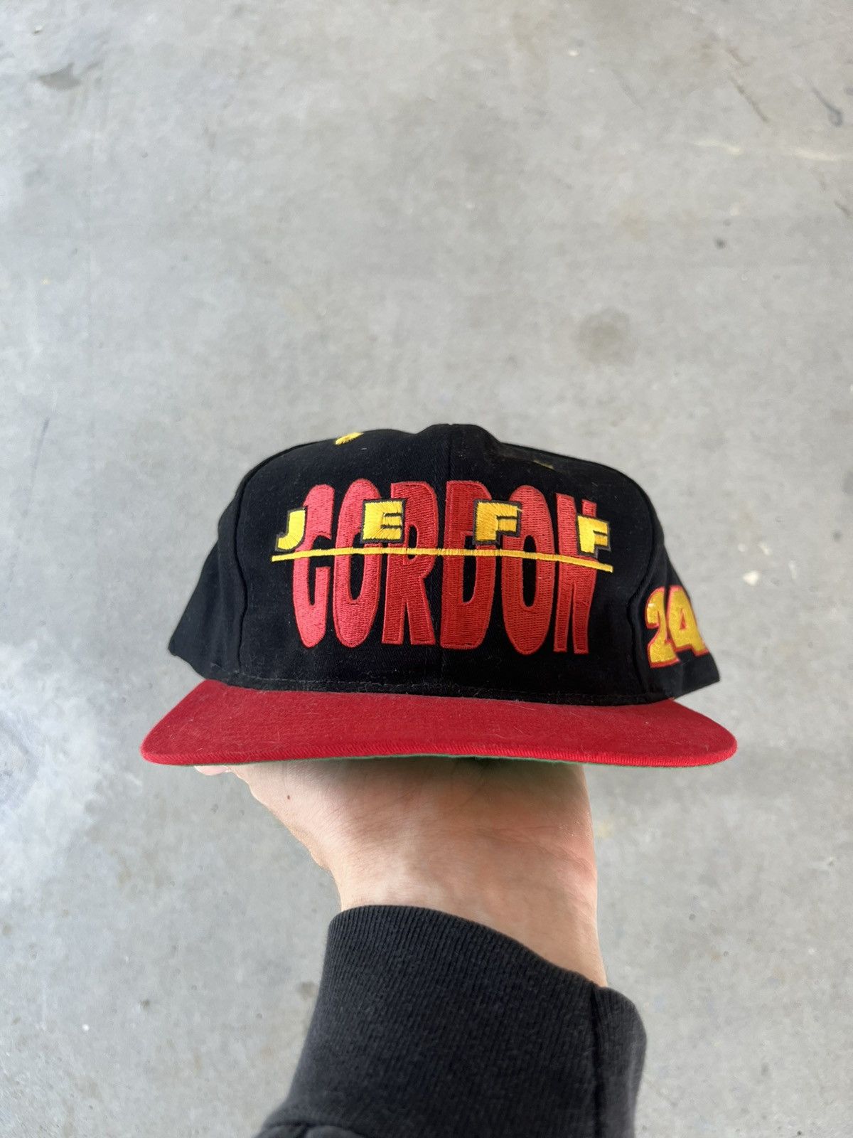 NASCAR Vintage 90s Jeff Gordon Nascar Snapback Hat Size ONE SIZE - 1 Thumbnail