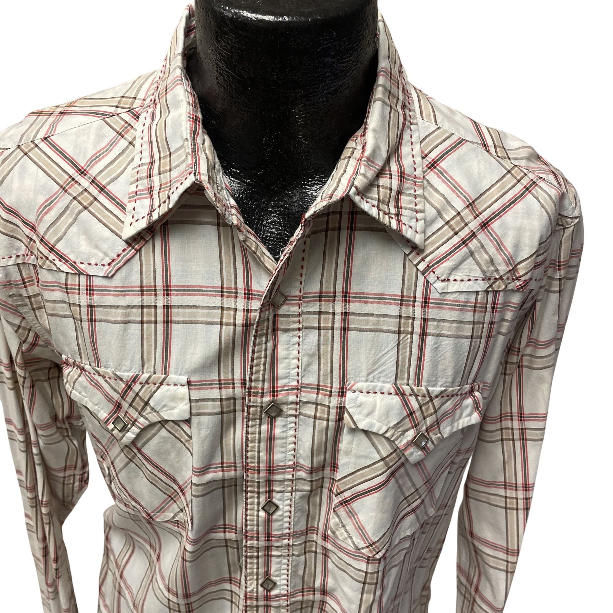Wrangler Wrangler Plaid WHIP STITCH Cowboy Western PEARL SNAP Shirt Size US M / EU 48-50 / 2 - 4 Thumbnail