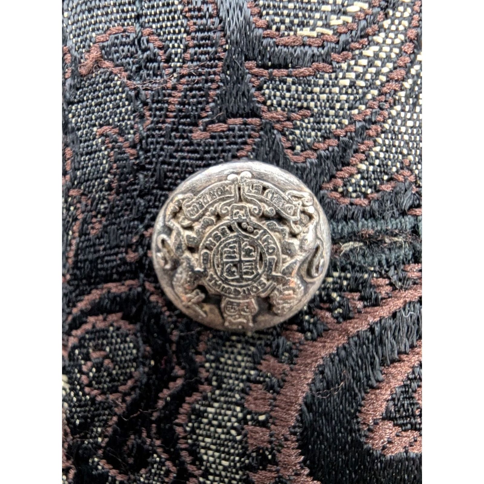 Vintage VINTAGE The Old Frontier Clothing Co Paisley Vest Men's Large Brown Button USA Western 80s Slim Size US L / EU 52-54 / 3 - 6 Thumbnail