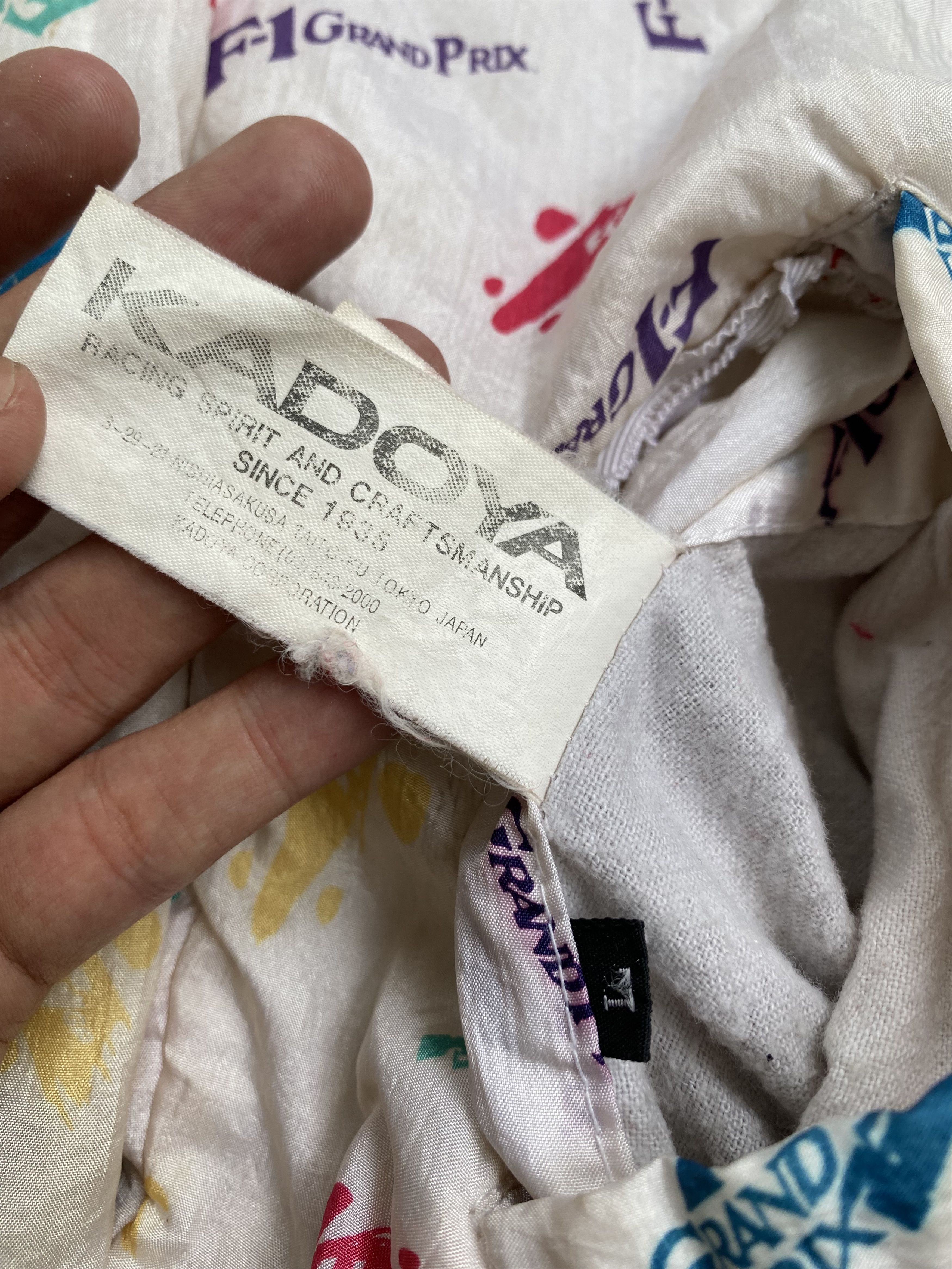 Formula 1 × Japanese Brand Vintage Kadoya F1 Japan Grandprix Reversible Jacket Size US L / EU 52-54 / 3 - 10 Thumbnail