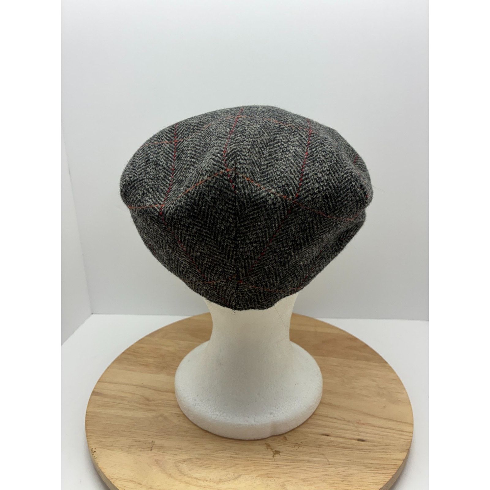 Other VOBOOM Wool Blend Newsboy Cap 59cm Grey Tweed Peaky Blinders Size ONE SIZE - 7 Thumbnail