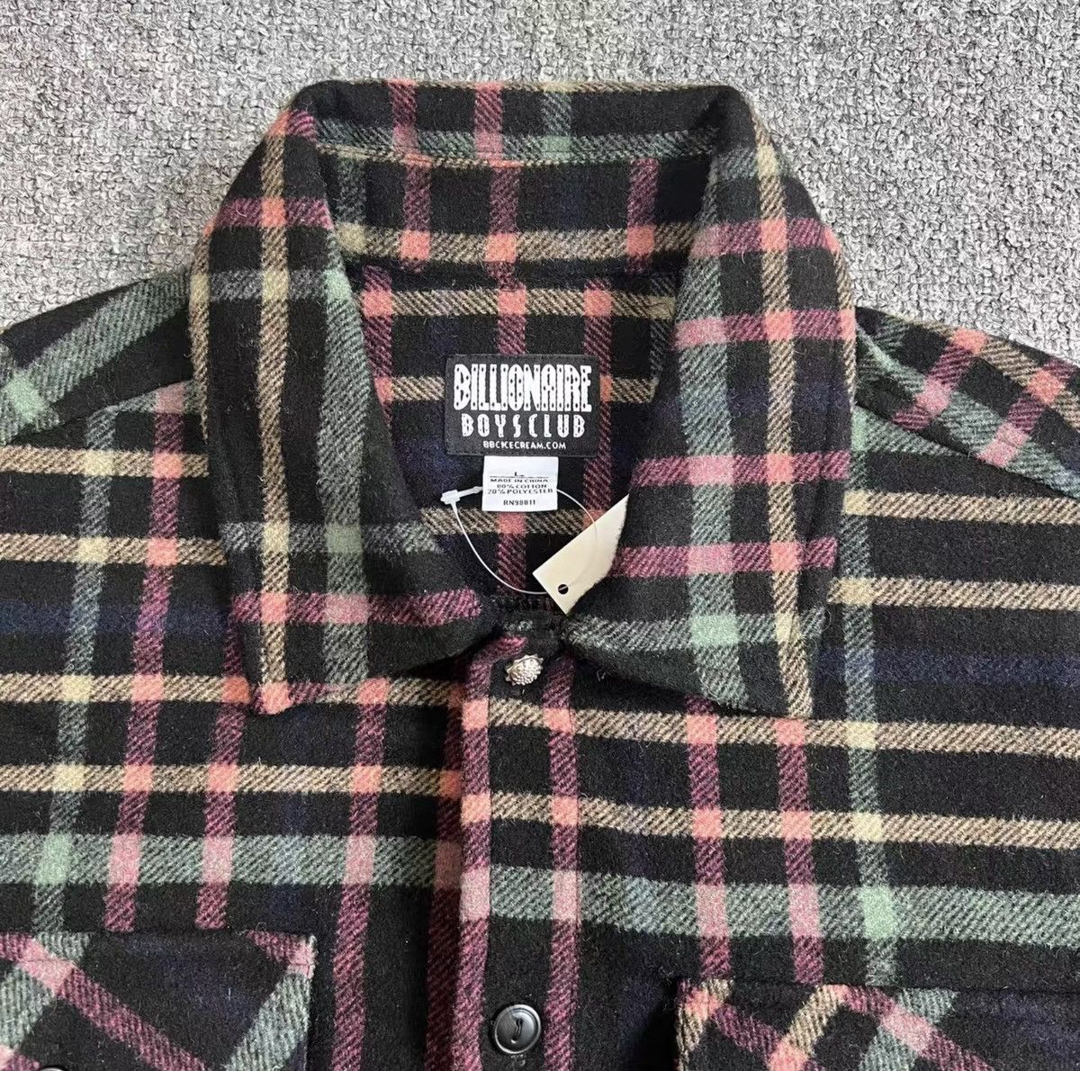 Billionaire Boys Club BBC US Lightweight Plaid Long-Sleeve Shirt Jacket Size US L / EU 52-54 / 3 - 3 Thumbnail