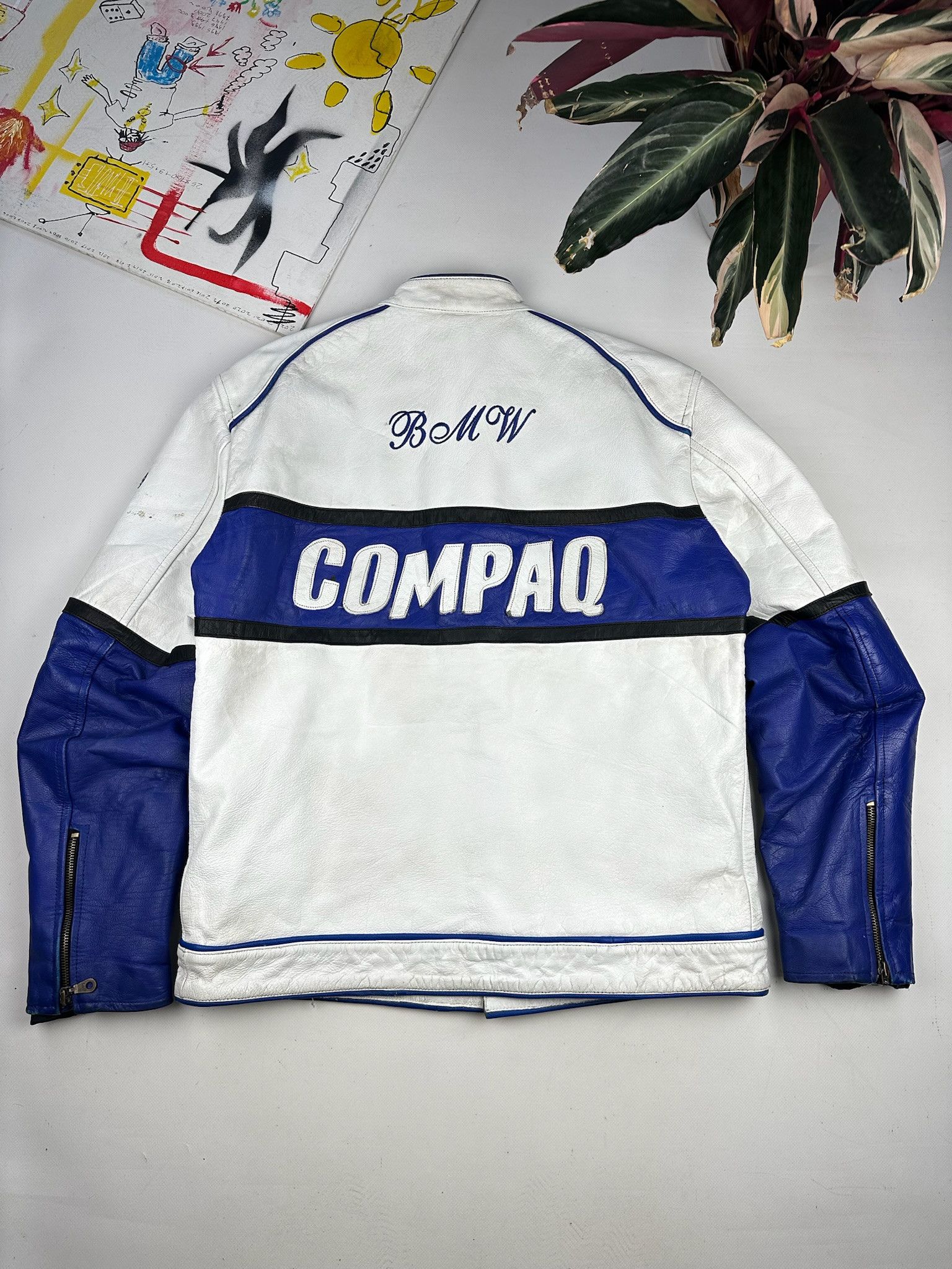 BMW BMW Racing Leather Jacket Rare Streetwear Size US XL / EU 56 / 4 - 2 Thumbnail