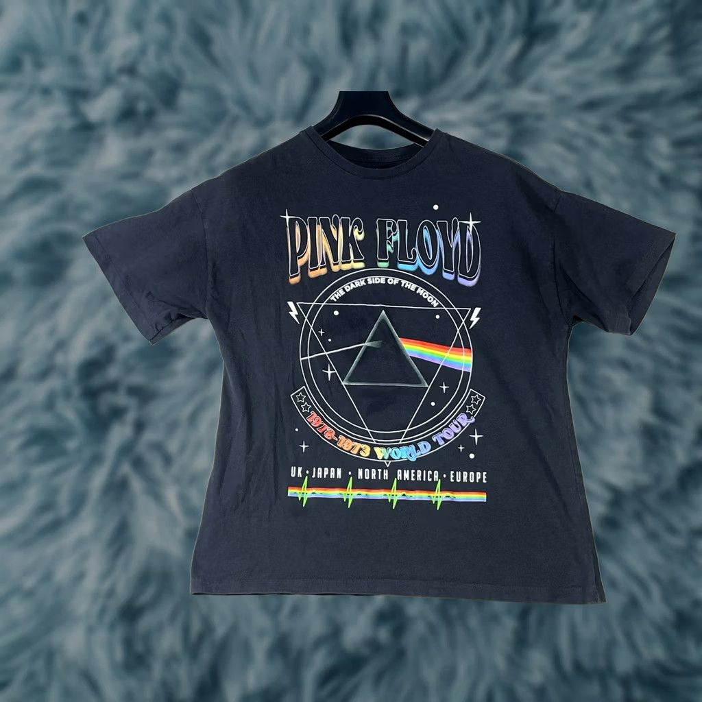 Vintage Pink Floyd T-Shirt Black Dark Side Moon 1972-73 World Tour Sz XS Size US XS / EU 42 / 0 - 1 Thumbnail
