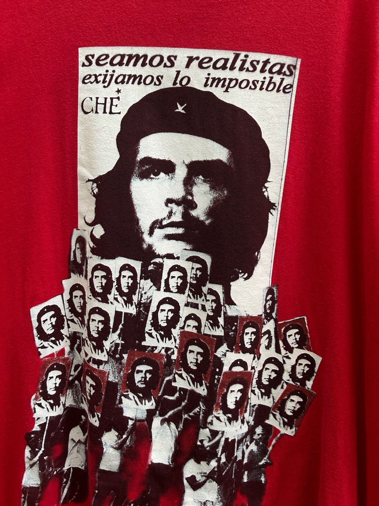 Band Tees Che Guevara Vintage 2001 Hasta La Victoria Siempre Red Tee Size US XXL / EU 58 / 5 - 6 Thumbnail