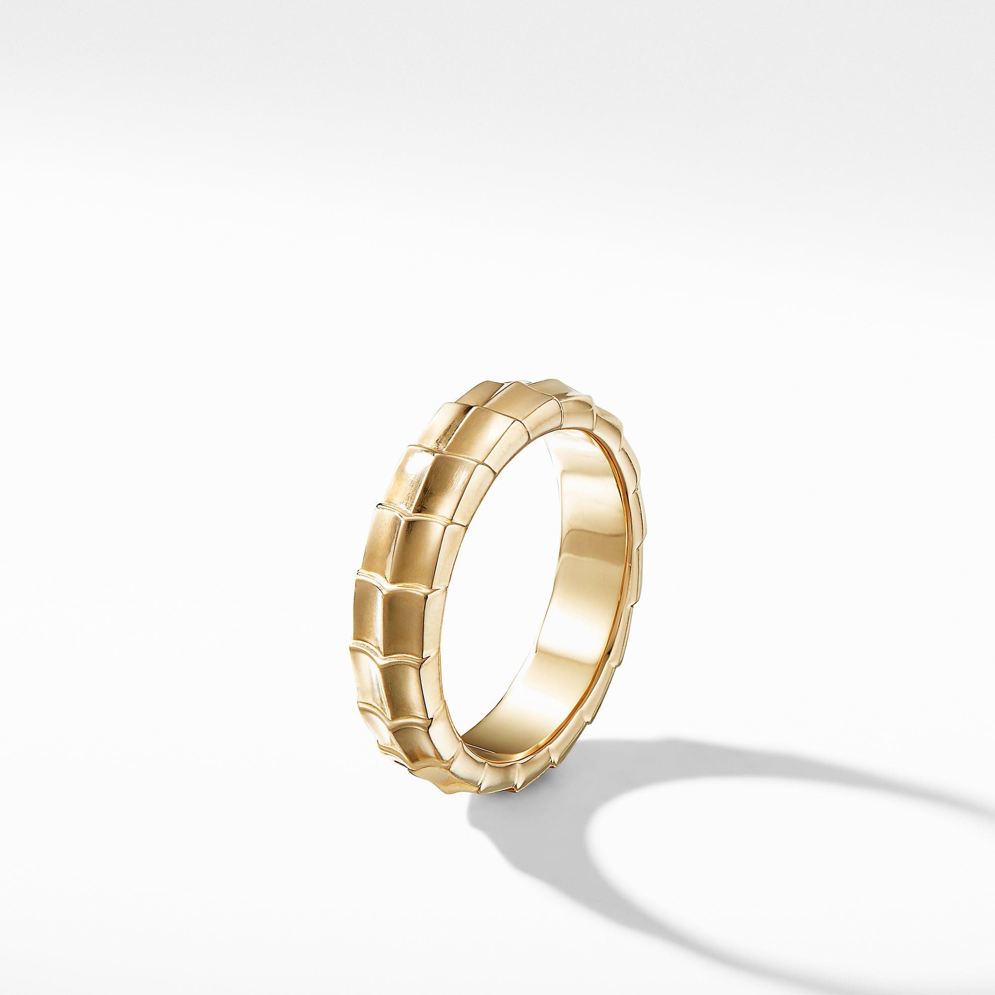 David Yurman o1w1db10526 R25212M/Size 8/Armory Band Ring in Golden Size ONE SIZE - 3 Thumbnail