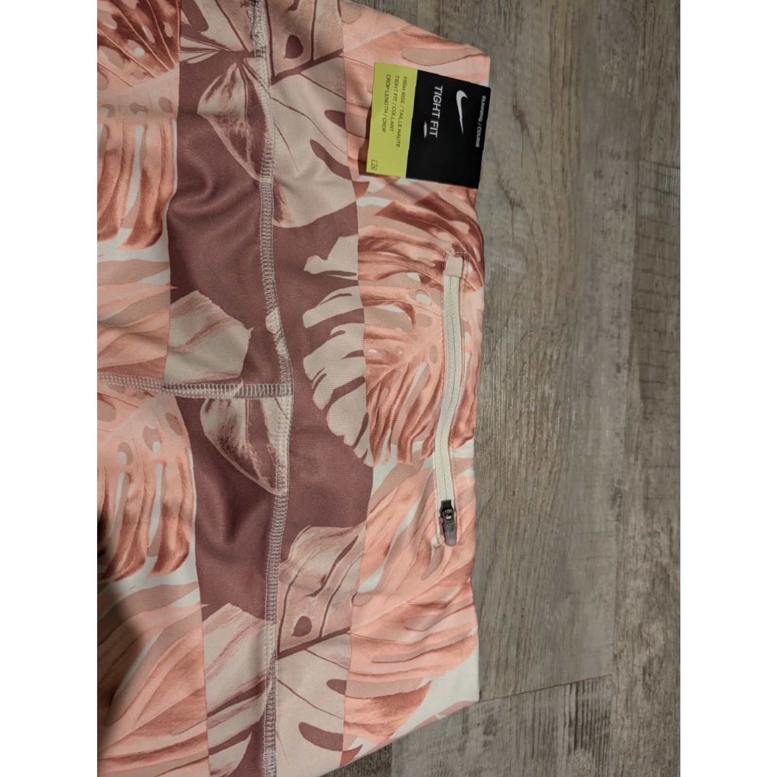 Nike Nike Tights Run Dri Fit FastRun Crop High Rise Pink Floral L Women Ankle Leggings Size L NWT NEW Nike dry Size 36" / US 14 / IT 50 - 5 Thumbnail