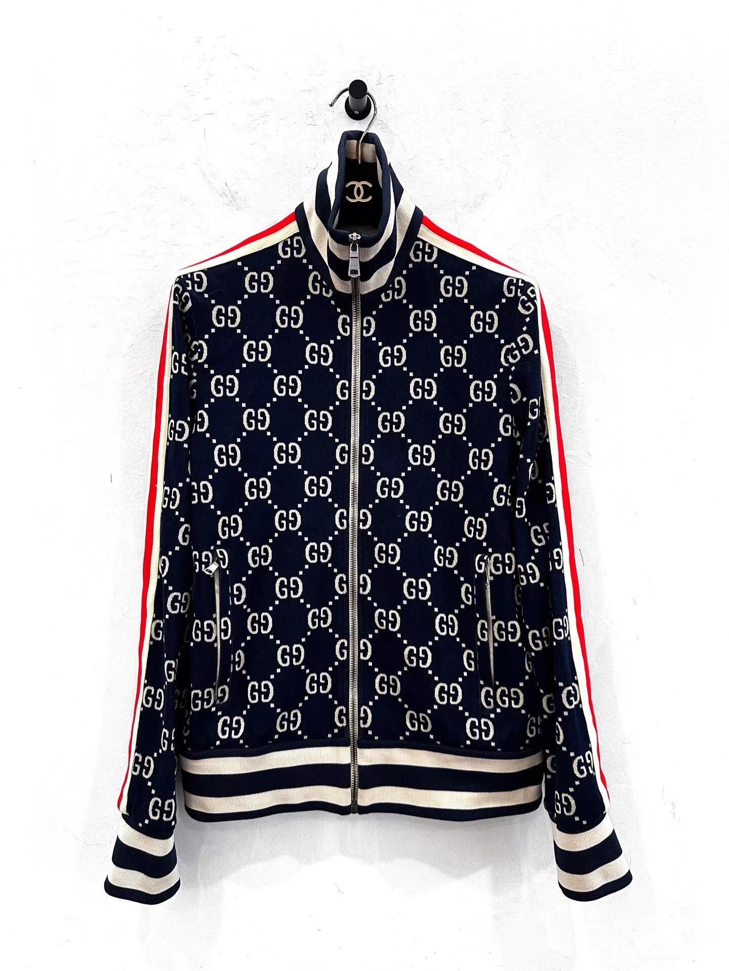 Gucci Blue GG Pattern Zip-Up er Jacket XS Size US XS / EU 42 / 0 - 1 Thumbnail