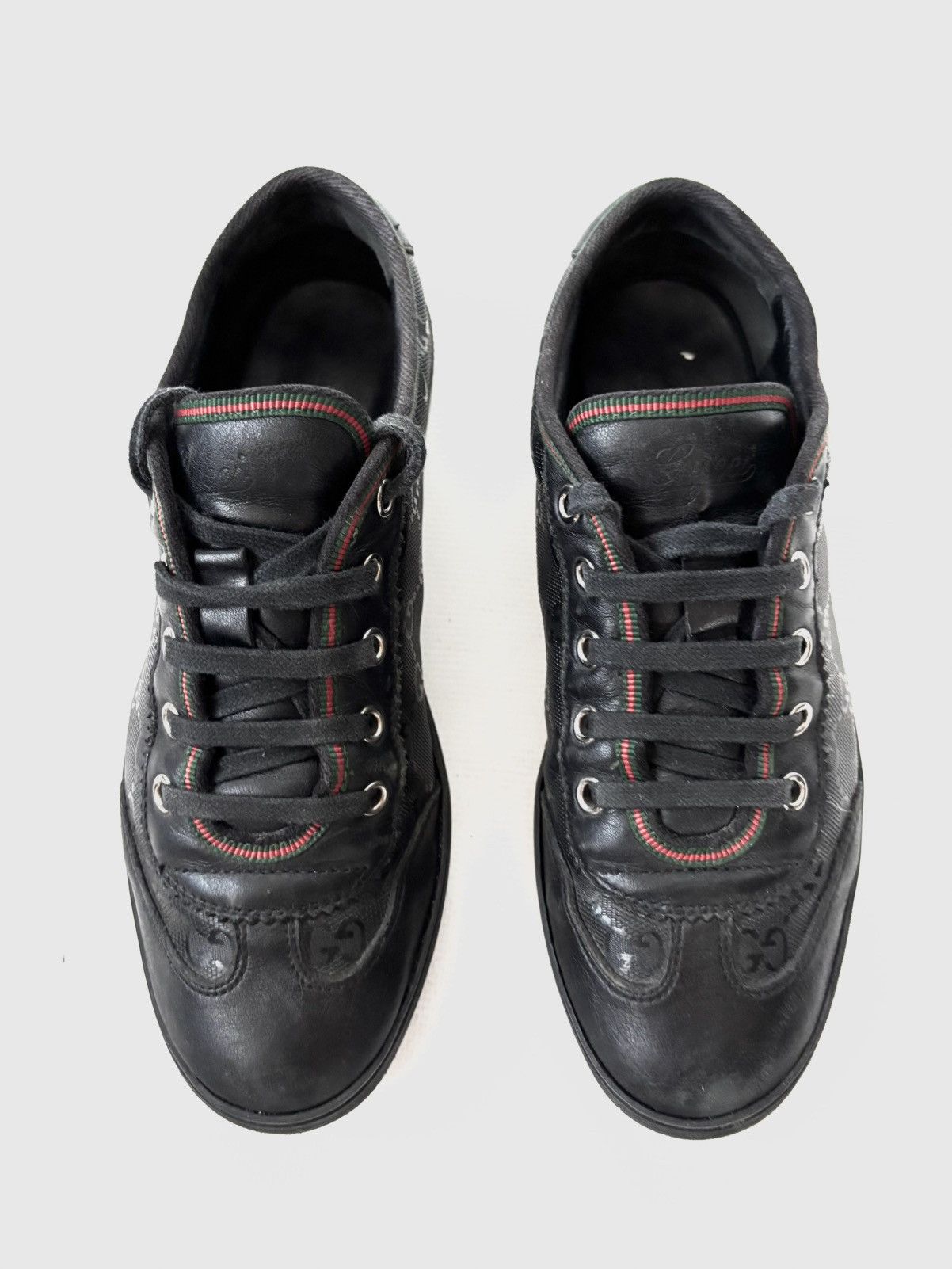 Gucci Gucci Imprime GG Monogram leather sneakers Size US 5.5 / IT 35.5 - 4 Thumbnail