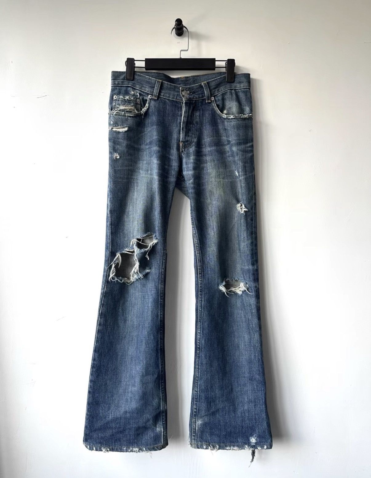 Helmut Lang Helmut Lang vintage classic low waist wide leg denim K7 Size US 28 / EU 44 - 1 Thumbnail
