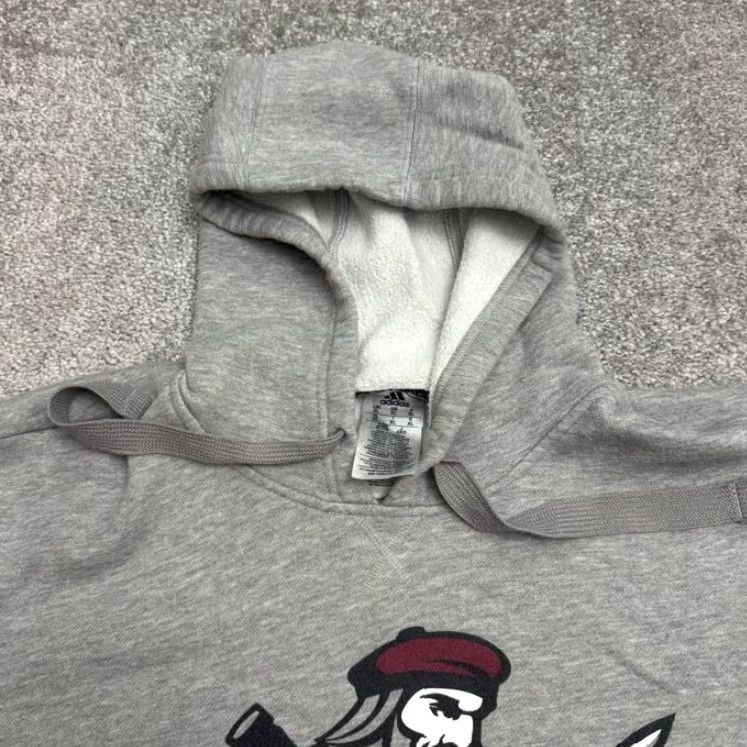 Adidas Adidas Hoodie Mens XL Gray Logo Graphic Pullover Hooded Sweatshirt Outdoor College Streetwear Size US XL / EU 56 / 4 - 3 Thumbnail