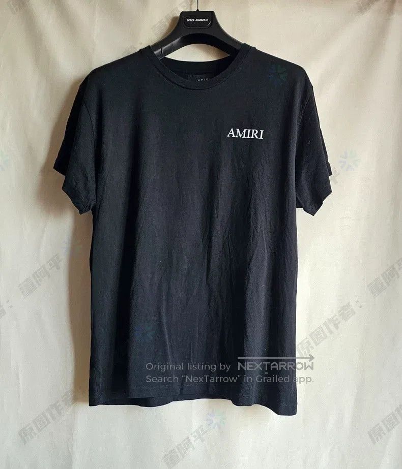 Amiri Amiri Size M Coconut printed short sleeve T-shirt with lett Size US M / EU 48-50 / 2 - 2 Thumbnail