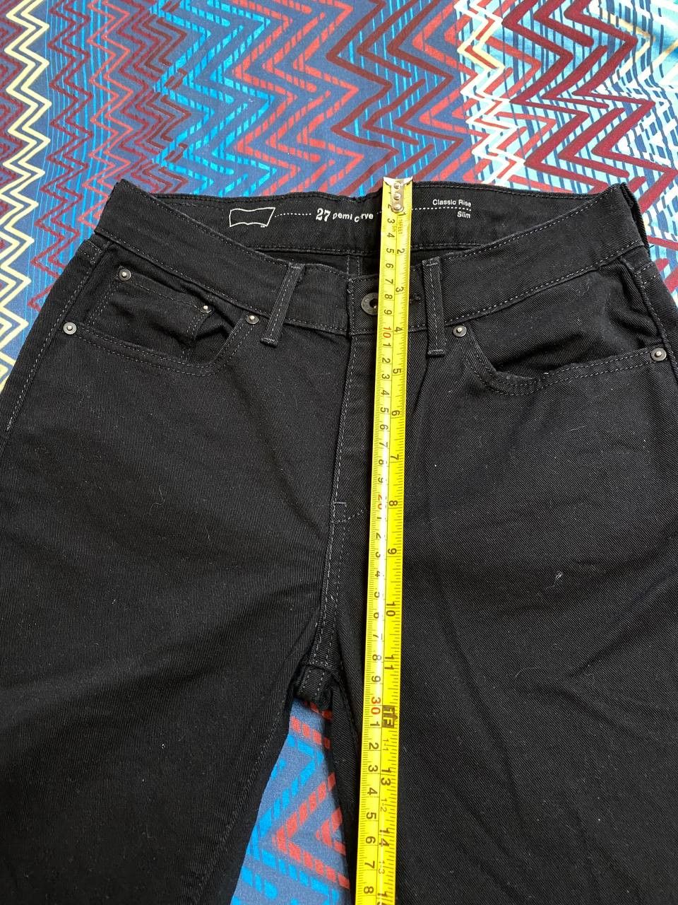 Levi's Black jeans vintage Y2K Levi's Classic Rise Slim streetwear Size 27" / US 4 / IT 40 - 12 Thumbnail
