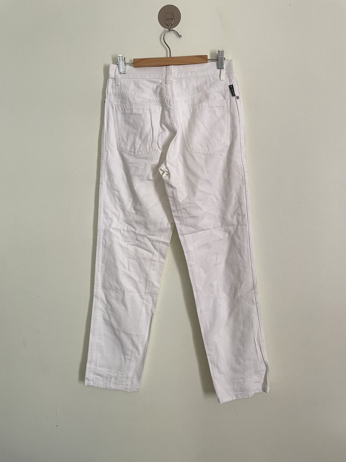 Designer × Vintage × agnes b. Agnes B. White Plain Pants Size 28" / US 6 / IT 42 - 2 Thumbnail