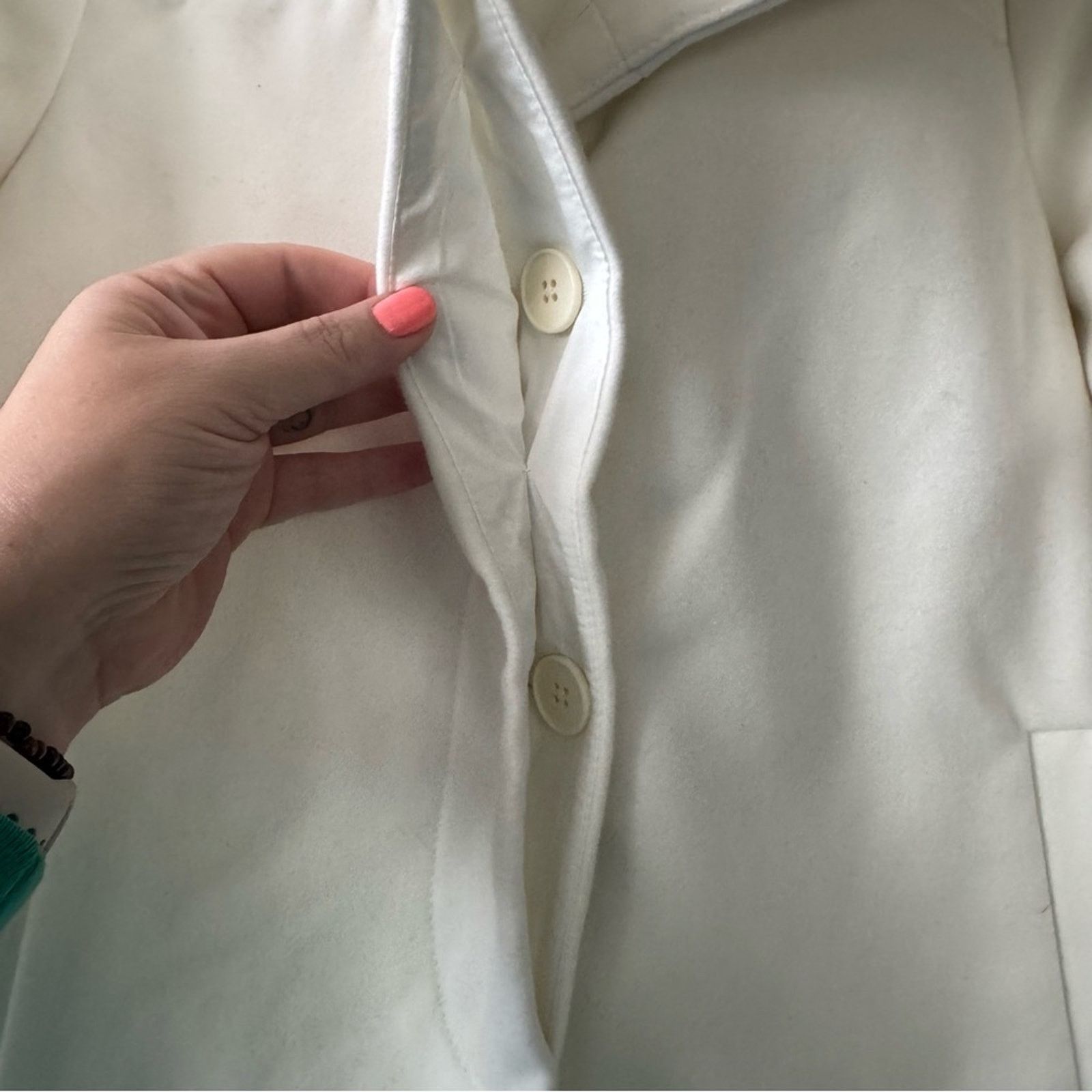 Old Navy Old Navy White Wool-Blend Winter Coat Women’s Medium NWT Size M / US 6-8 / IT 42-44 - 3 Thumbnail