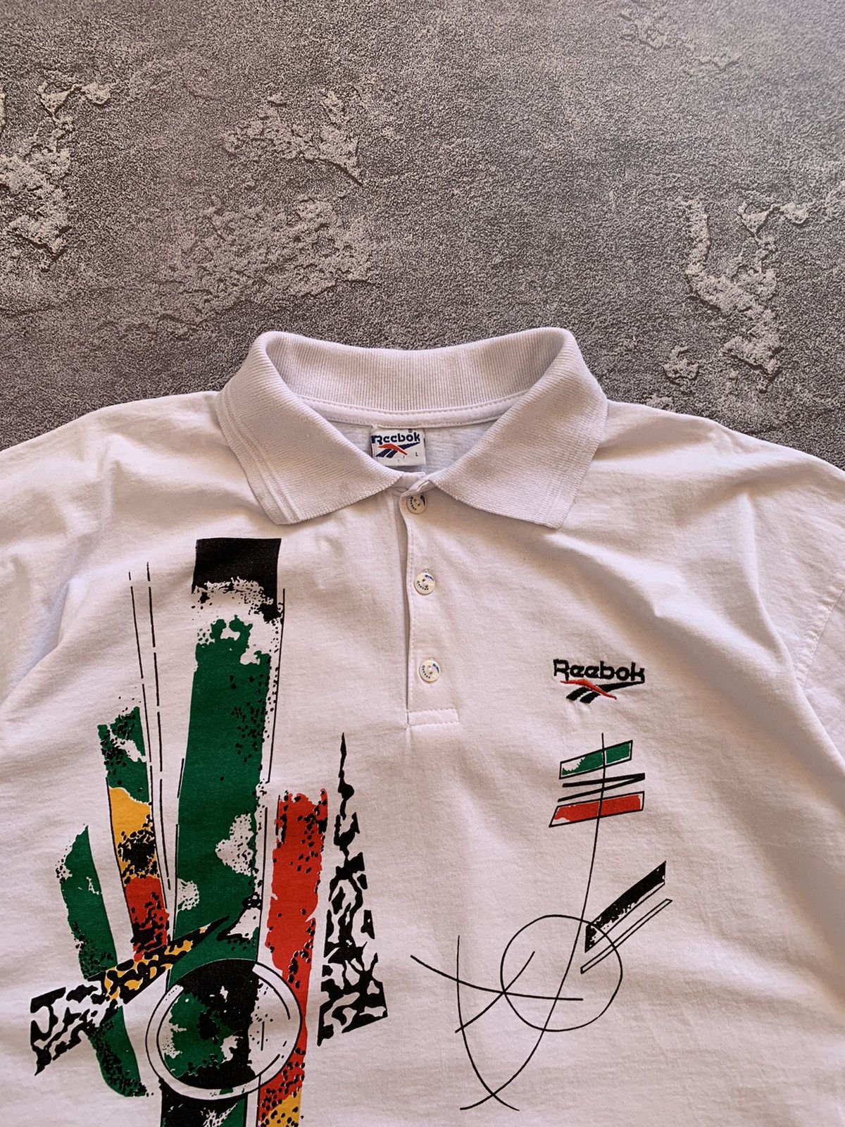 Reebok × Vintage Vintage Reebok Tennis Polo Shirt L size Size US L / EU 52-54 / 3 - 3 Thumbnail