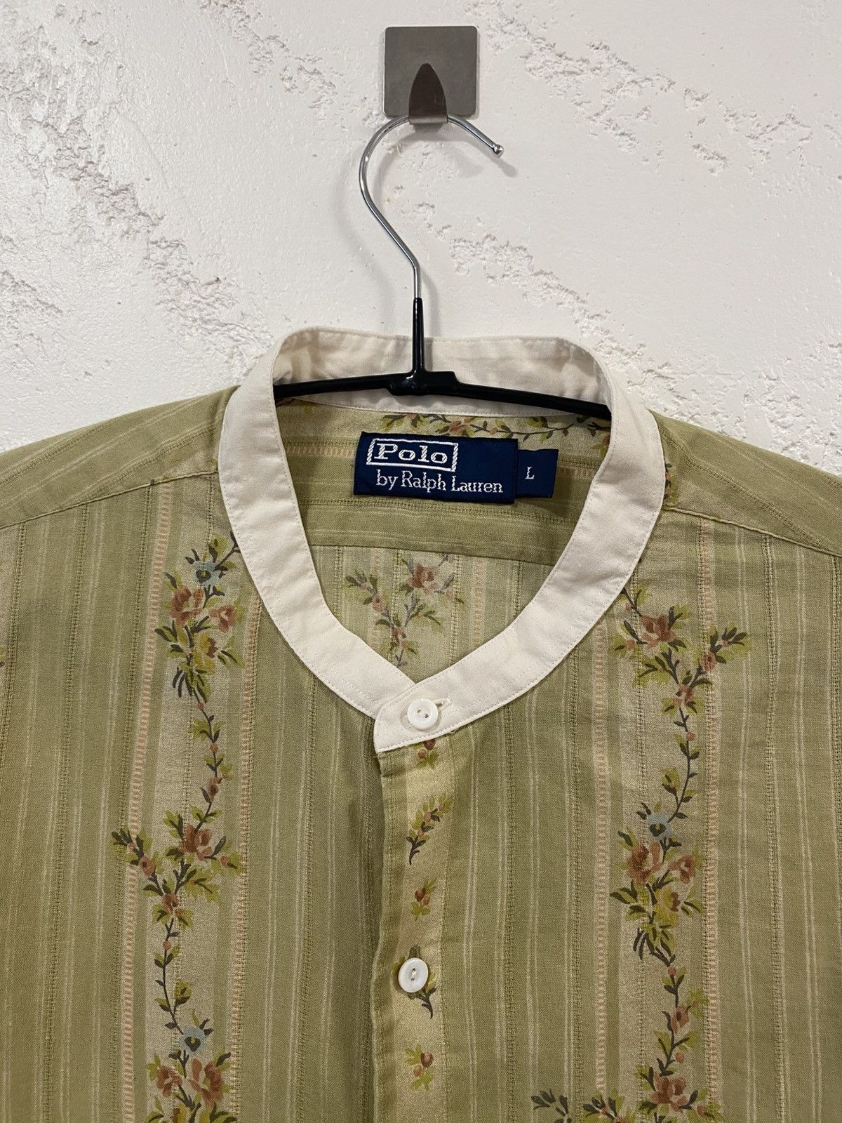 Polo Ralph Lauren Polo Ralph Lauren Japanese style Floral Stripe Button Shirt Size US L / EU 52-54 / 3 - 2 Thumbnail