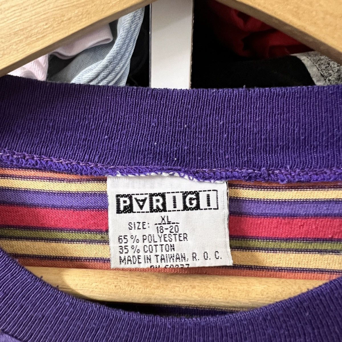 Vintage VTG PARIGI STRIPE TEE Size US XL / EU 56 / 4 - 3 Thumbnail