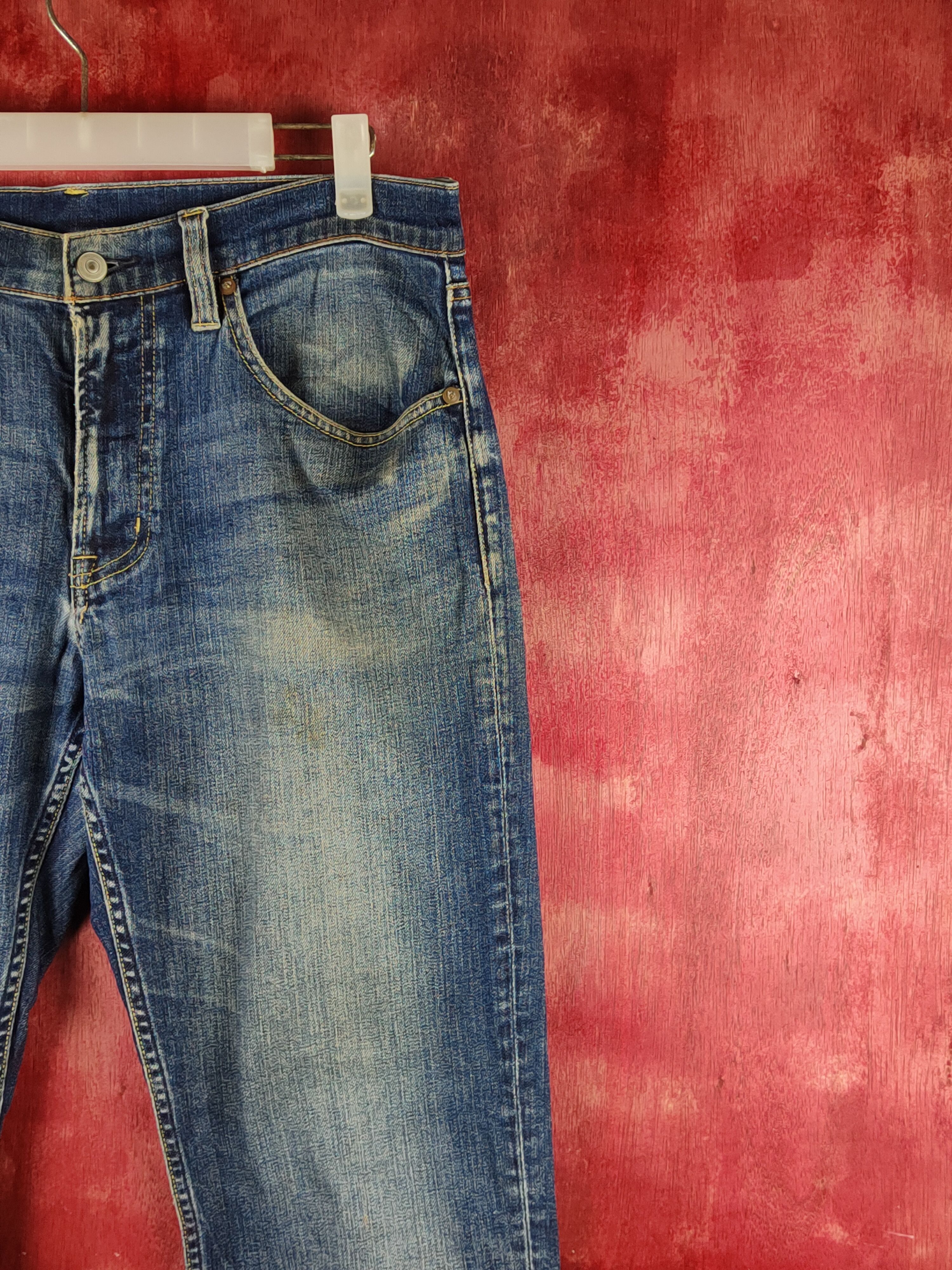Japanese Brand Japanese Brand Blue Distressed Ripped Jeans #S2335 Size US 32 / EU 48 - 5 Thumbnail