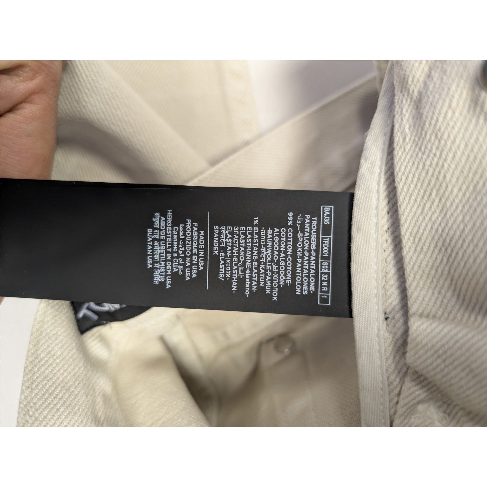 Tom Ford o1rshd1 Slim-Fit Cotton Denim Jeans in Beige Size US 32 / EU 48 - 18 Thumbnail