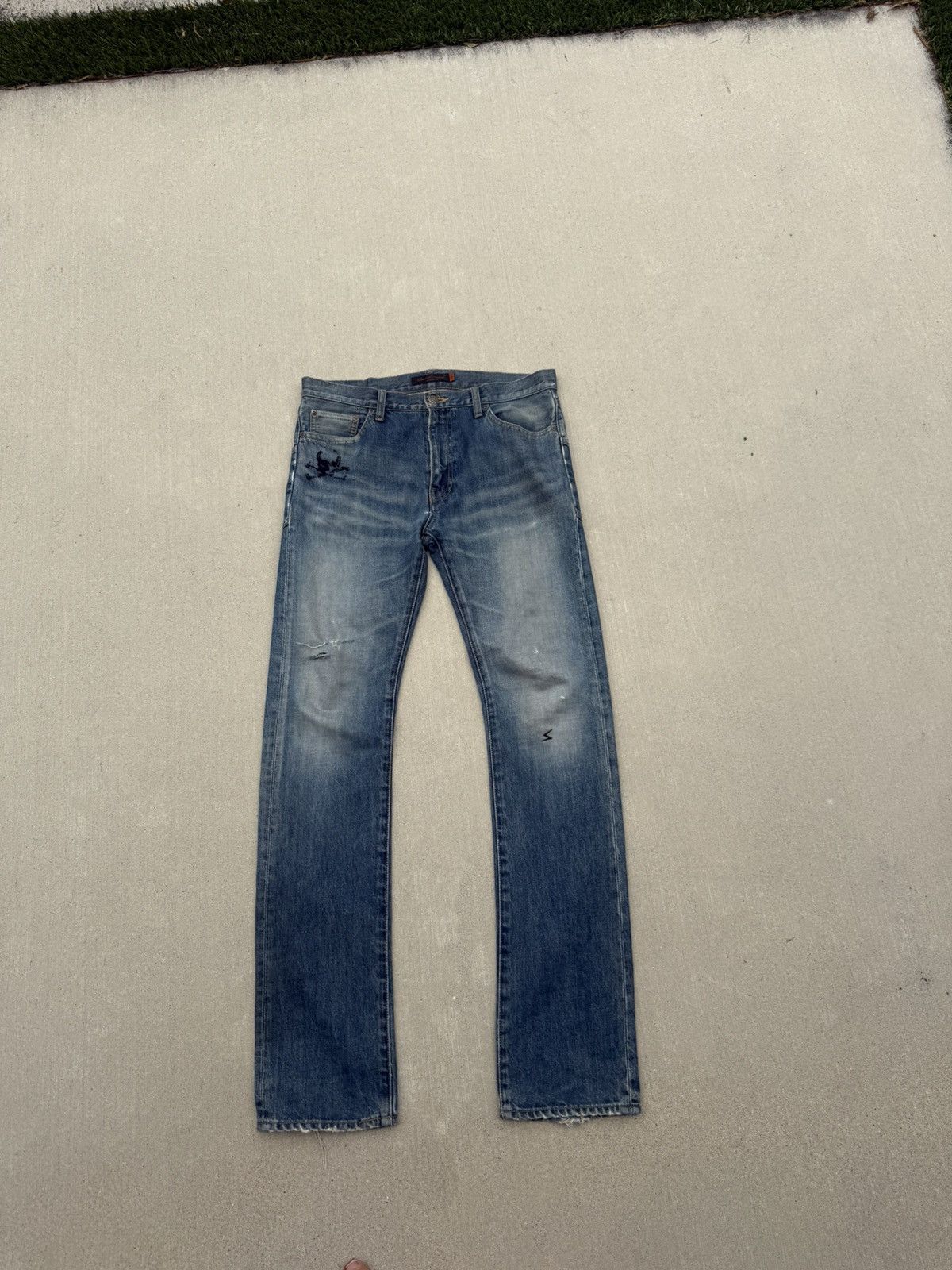 Undercover Undercover AW05 Skull denim Size US 31 - 1 Thumbnail