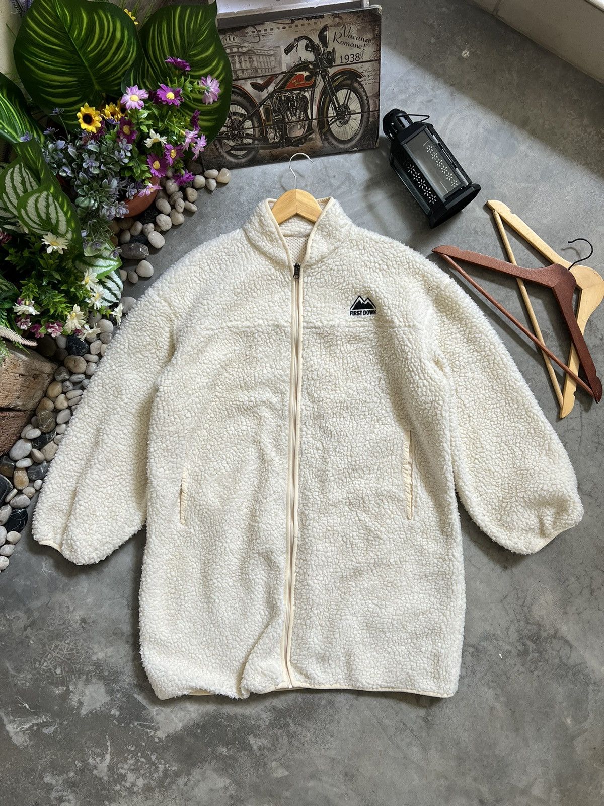 Japanese Brand × Vintage Steals🖤 First Down Deep Pile Quilted Sherpa Long Jacket Size US XXL / EU 58 / 5 - 1 Thumbnail