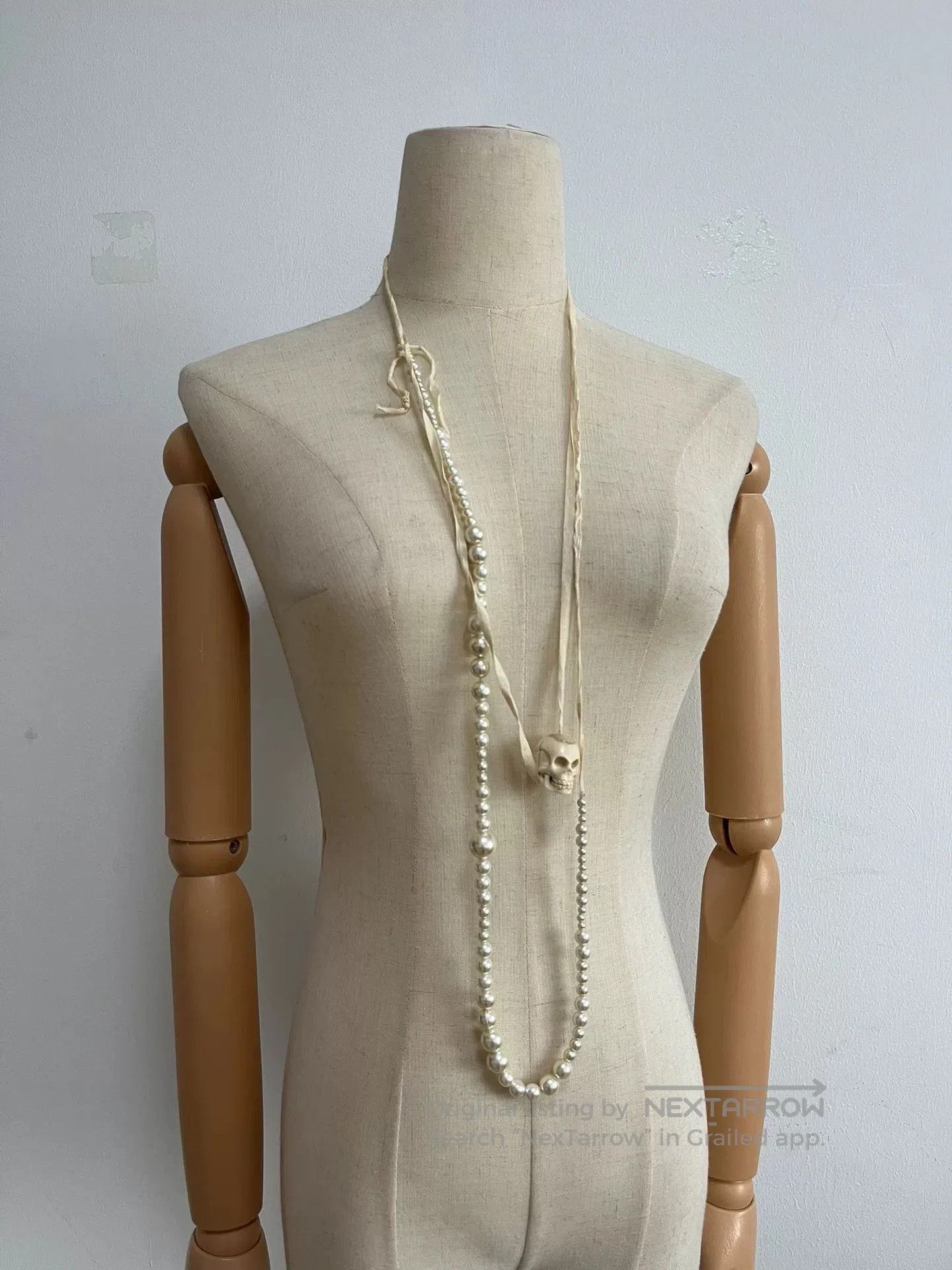Ann Demeulemeester Ann Demeulemeester Skull Pearl Necklace. Size ONE SIZE - 1 Thumbnail