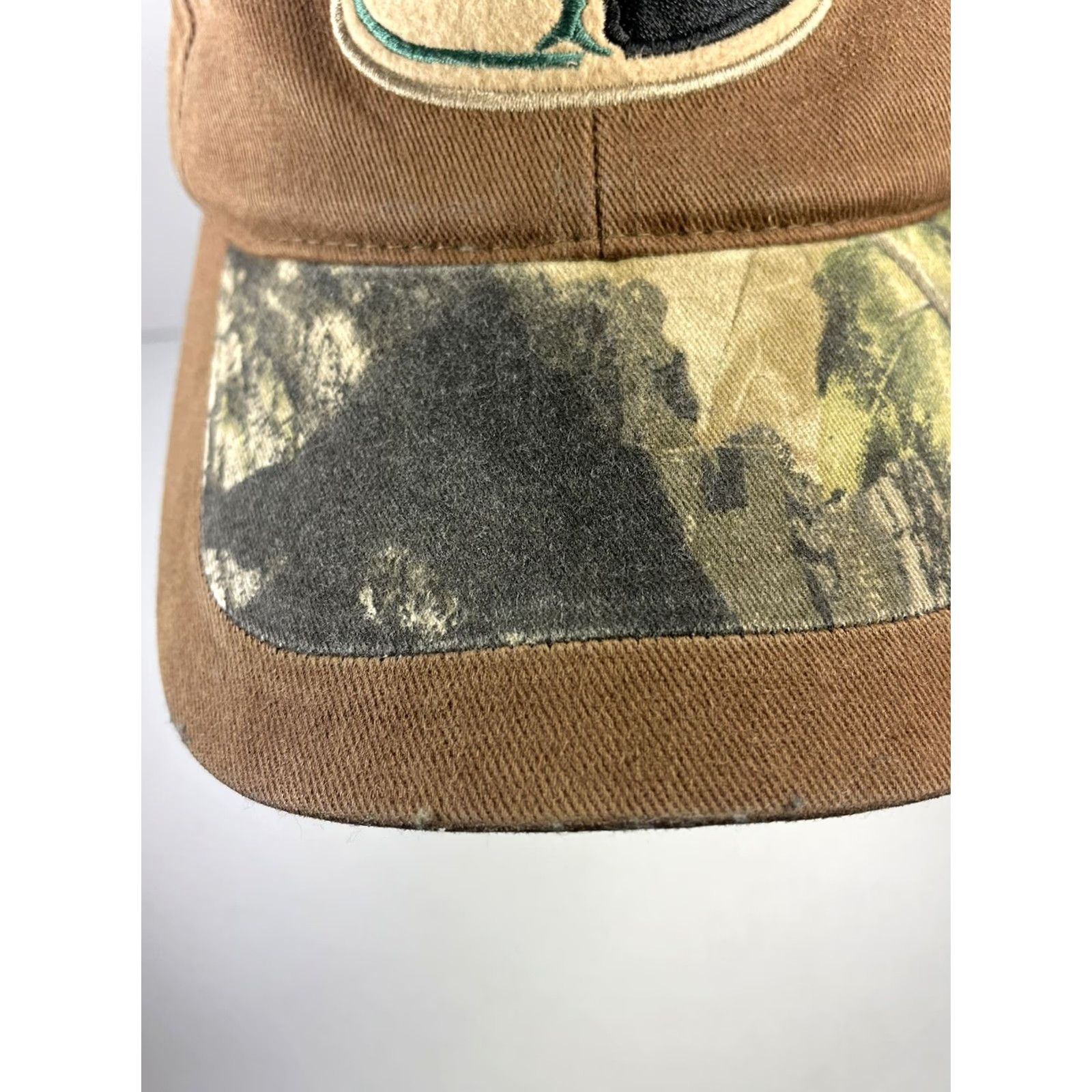 Vintage Mossy Oak Hat Cap Camouflage Brim Hat Hunting Camo Baseball Cap Adjustable Backstrap Free Shipping Mens Cap Size ONE SIZE - 7 Thumbnail