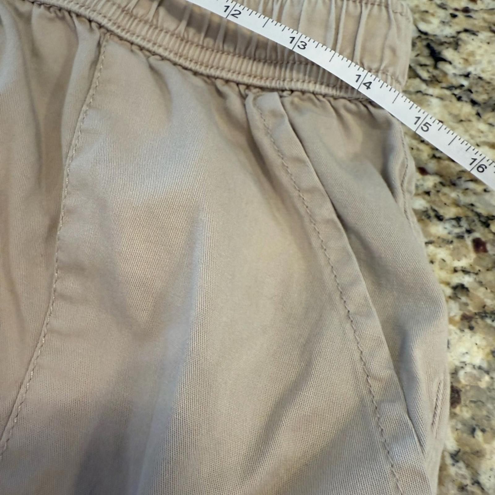 Other Reverly tan elastic waist pull on casual cotton shorts SZ M Size 32" / US 10 / IT 46 - 6 Thumbnail