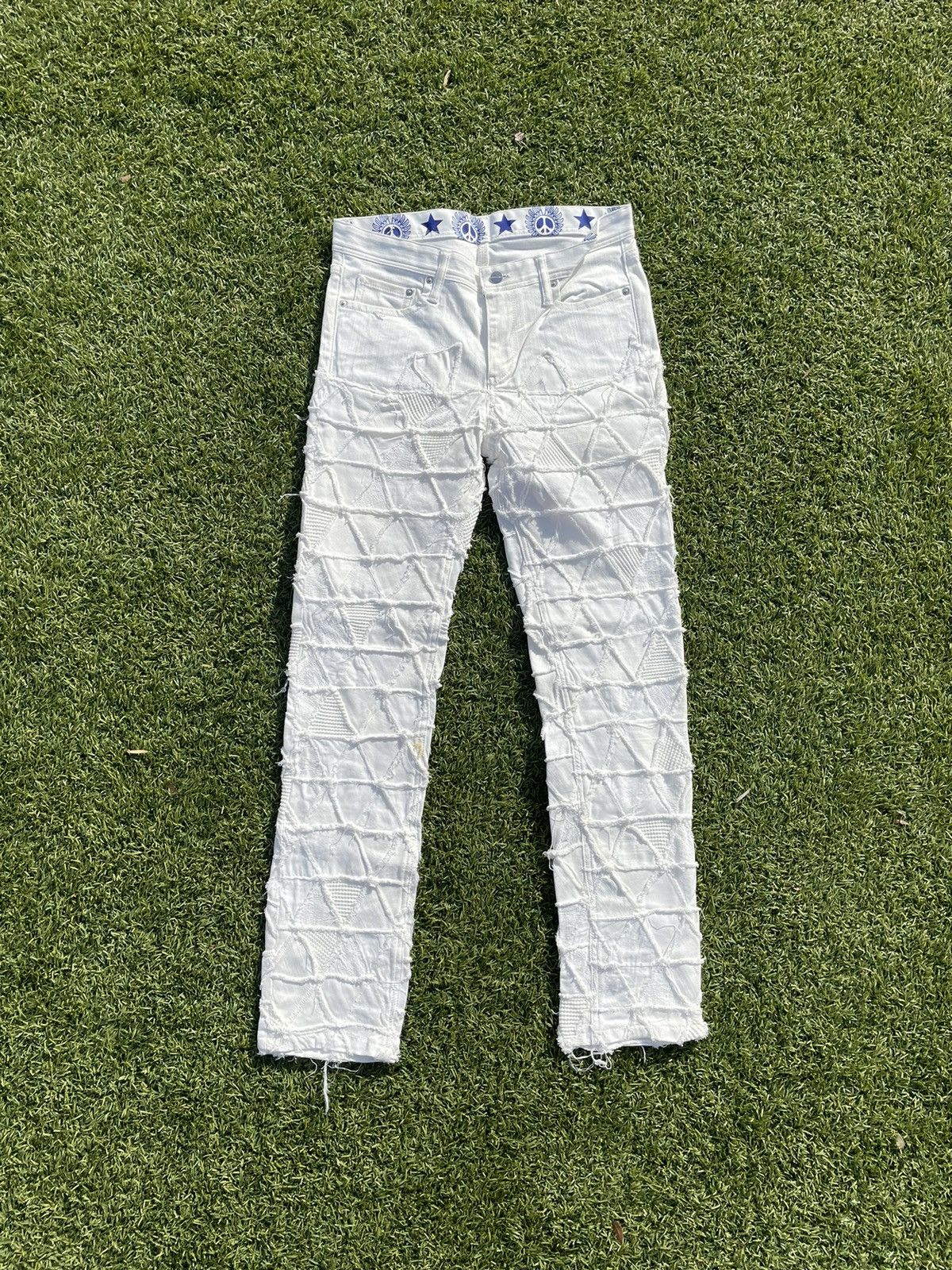 image of Ss10 Phenomenon White Crust Punk Denim, Men's (Size 31)