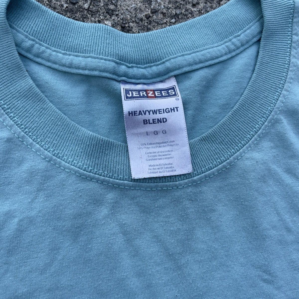 Jerzees × Vintage Vintage Y2K JERZEES Seafoam Blank Shirt Size US L / EU 52-54 / 3 - 3 Thumbnail