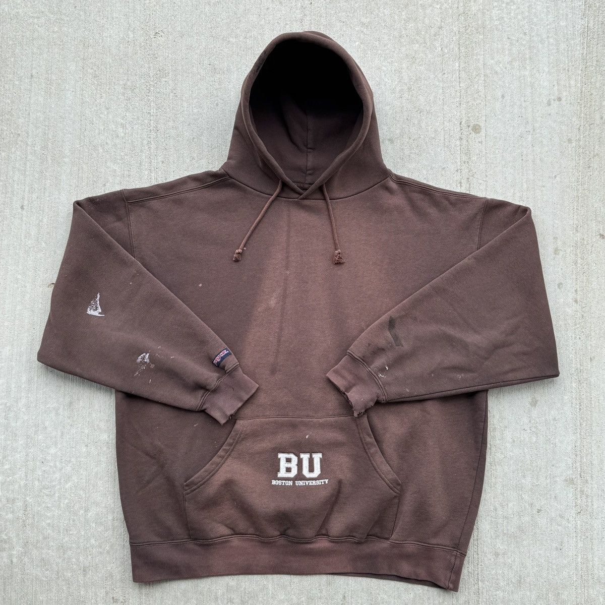 Unsound Rags Vintage Boston University Faded Hoodie Size US XL / EU 56 / 4 - 4 Thumbnail