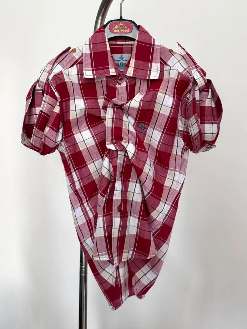 Vivienne Westwood Vivienne Westwood Skirt collar plaid distorted shirt Size M / US 6-8 / IT 42-44 - 1 Thumbnail
