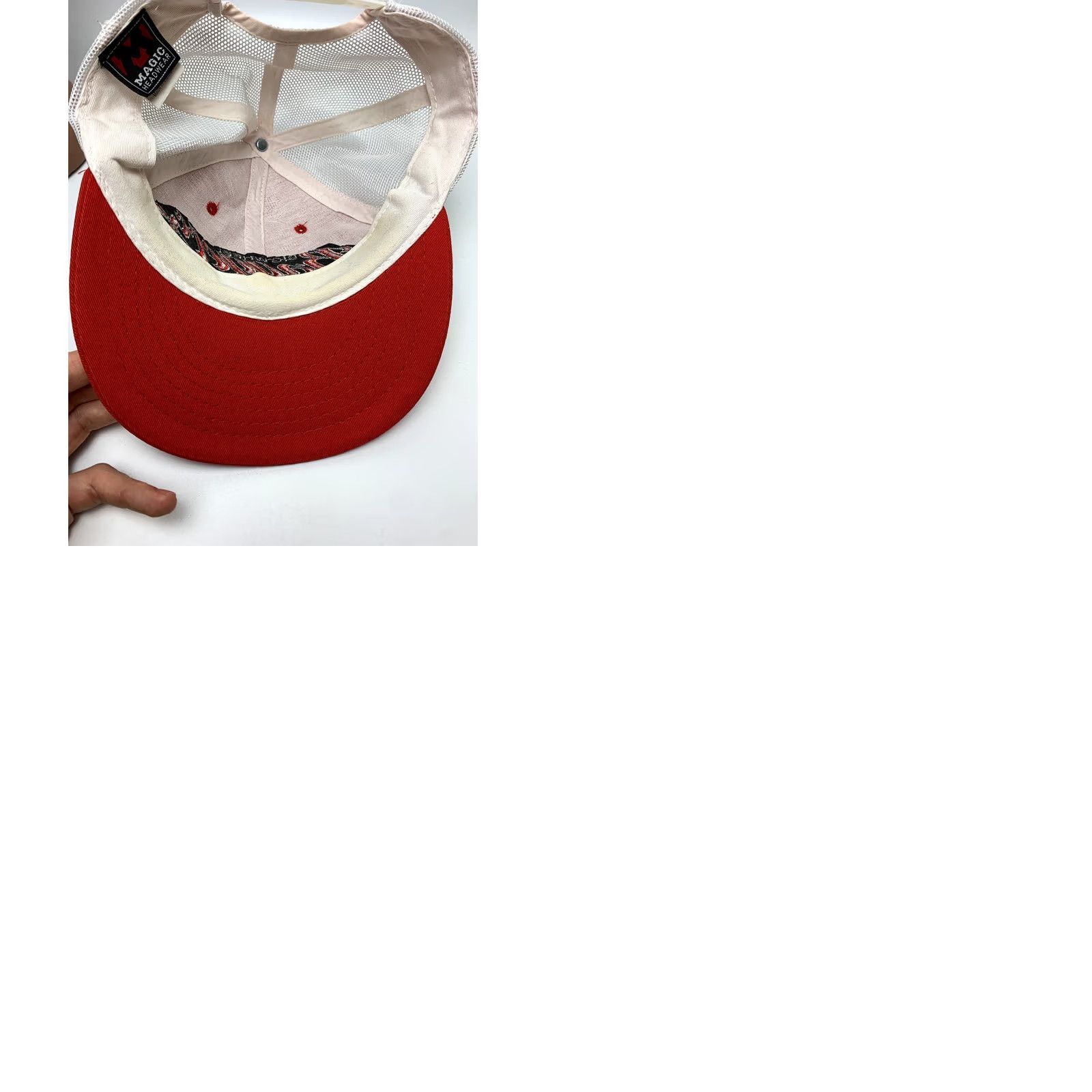 Vintage Big Wheel Baggers Magic Headwear Cap Hat Red Adjustable Snapback Men Size ONE SIZE - 9 Thumbnail