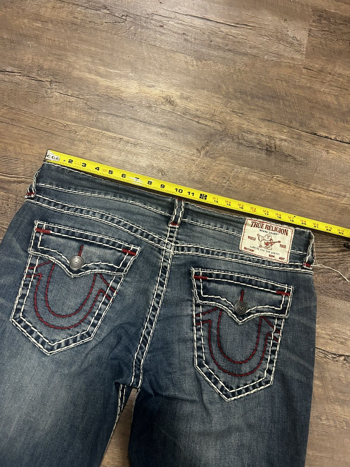 True Religion ☑️ Billy Super T Bootcut Blue Jeans ☑️ Size US 38 / EU 54 - 14 Thumbnail