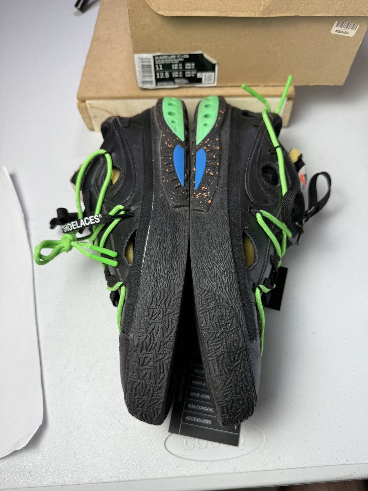 Nike × Off-White Used 2022 Nike Off-White x Blazer Low 'Black' Sz 11 Size US 11 / EU 44 - 11 Thumbnail